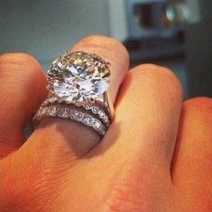 Huge Beautiful Wedding Ring Set